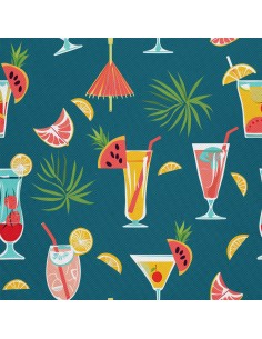 OUTDOOR DEKOSTOFFE OXFORD - Motiv Cocktail | DX8759