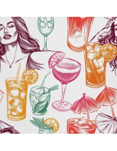 OUTDOOR DEKOSTOFFE OXFORD - Motiv Cocktail | DX8761