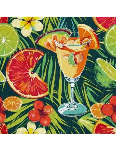 OUTDOOR DEKOSTOFFE OXFORD - Motiv Cocktail | DX8766