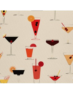 OUTDOOR DEKOSTOFFE OXFORD - Motiv Cocktail | DX8768