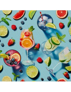 OUTDOOR DEKOSTOFFE OXFORD - Motiv Cocktail | DX8774