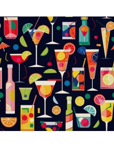OUTDOOR DEKOSTOFFE OXFORD - Motiv Cocktail | DX8779