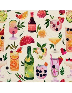 OUTDOOR DEKOSTOFFE OXFORD - Motiv Cocktail | DX8784