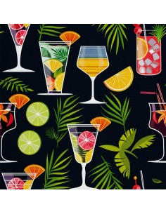 OUTDOOR DEKOSTOFFE OXFORD - Motiv Cocktail | DX8785