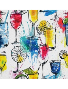 OUTDOOR DEKOSTOFFE OXFORD - Motiv Cocktail | DX8789