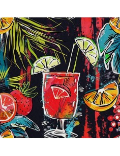OUTDOOR DEKOSTOFFE OXFORD - Motiv Cocktail | DX8791