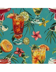 OUTDOOR DEKOSTOFFE OXFORD - Motiv Cocktail | DX8794