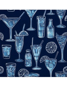 OUTDOOR DEKOSTOFFE OXFORD - Motiv Cocktail | DX8795