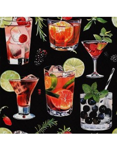 OUTDOOR DEKOSTOFFE OXFORD - Motiv Cocktail | DX8797