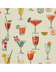 OUTDOOR DEKOSTOFFE OXFORD - Motiv Cocktail | DX8801