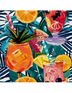 OUTDOOR DEKOSTOFFE OXFORD - Motiv Cocktail | DX8806