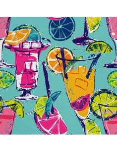 OUTDOOR DEKOSTOFFE OXFORD - Motiv Cocktail | DX8812