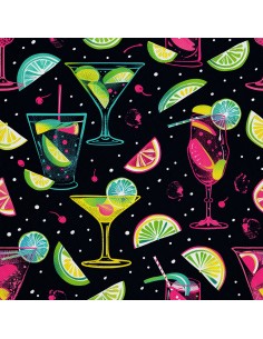 OUTDOOR DEKOSTOFFE OXFORD - Motiv Cocktail | DX8819
