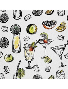 OUTDOOR DEKOSTOFFE OXFORD - Motiv Cocktail | DX8821