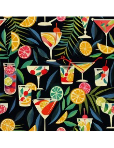 OUTDOOR DEKOSTOFFE OXFORD - Motiv Cocktail | DX8827