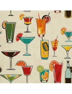 OUTDOOR DEKOSTOFFE OXFORD - Motiv Cocktail | DX8828