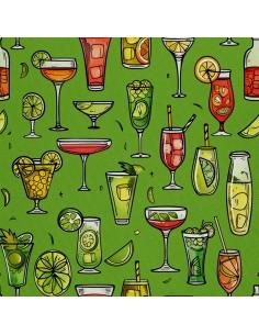 OUTDOOR DEKOSTOFFE OXFORD - Motiv Cocktail | DX8829