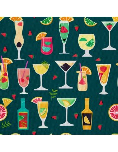 OUTDOOR DEKOSTOFFE OXFORD - Motiv Cocktail | DX8833