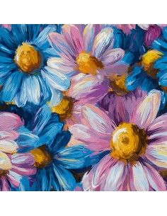 OUTDOOR DEKOSTOFFE OXFORD - Motiv Bunte Blumen | DX18033