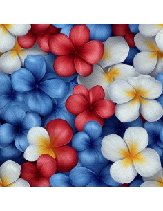 OUTDOOR DEKOSTOFFE OXFORD - Motiv Bunte Blumen | DX18077