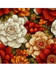 OUTDOOR DEKOSTOFFE OXFORD - Motiv Bunte Blumen | DX18082