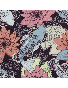 OUTDOOR DEKOSTOFFE OXFORD - Motiv Wels und Lotus