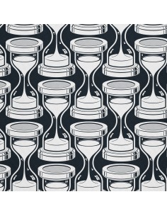 OUTDOOR DEKOSTOFFE OXFORD - Motiv Sanduhr