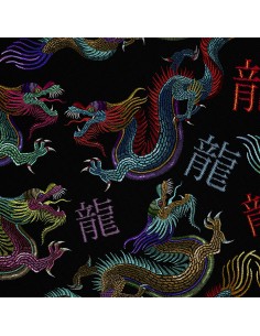 OUTDOOR DEKOSTOFFE OXFORD - Motiv klassische chinesische drachen