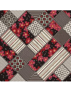 OUTDOOR DEKOSTOFFE OXFORD - Motiv geometrisch Blumen Punkte Streifen