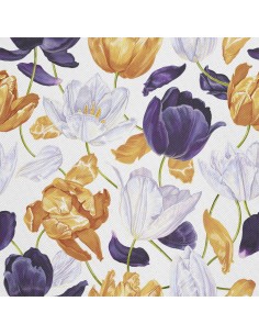 OUTDOOR DEKOSTOFFE OXFORD - Motiv Tulpen