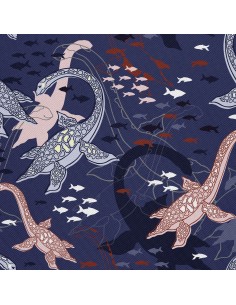 OUTDOOR DEKOSTOFFE OXFORD - Motiv Nessie, das Monster von Loch Ness