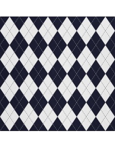 OUTDOOR DEKOSTOFFE OXFORD - Motiv geometrisches Argyle-Muster 2