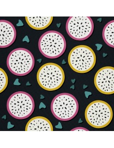 OUTDOOR DEKOSTOFFE OXFORD - Motiv Drachenfrucht