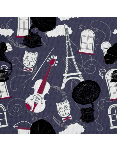 OUTDOOR DEKOSTOFFE OXFORD - Motiv Paris