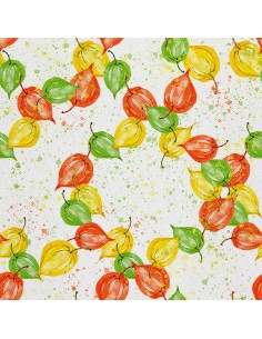 OUTDOOR DEKOSTOFFE OXFORD - Motiv Physalis-Pflanze