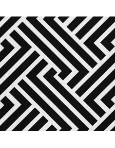 OUTDOOR DEKOSTOFFE OXFORD - Motiv gestreift geometrisch