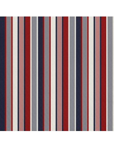 OUTDOOR DEKOSTOFFE OXFORD - Motiv rote und blaue Streifen