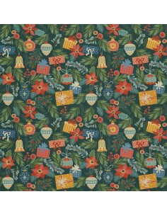 OUTDOOR DEKOSTOFFE OXFORD - Motiv Weihnachtsschmuck und Geschenke