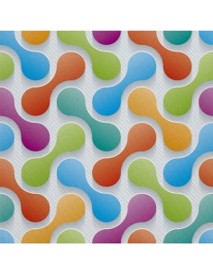 OUTDOOR DEKOSTOFFE OXFORD - Motiv Bunte Abstraktion 2
