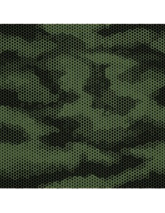 OUTDOOR DEKOSTOFFE OXFORD - Motiv Schwarze und grüne camouflage