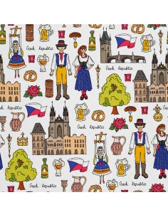 OUTDOOR DEKOSTOFFE OXFORD - Motiv Die tschechische Republik