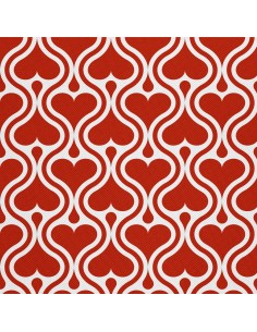 OUTDOOR DEKOSTOFFE OXFORD - Motiv Herzen und Tropfen