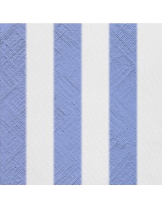 OUTDOOR DEKOSTOFFE OXFORD - Motiv Blaue Streifen
