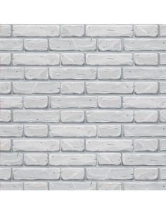 OUTDOOR DEKOSTOFFE OXFORD - Motiv Weißer Backstein