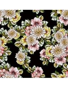 OUTDOOR DEKOSTOFFE OXFORD - Motiv Blumen 11