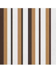 OUTDOOR DEKOSTOFFE OXFORD - Motiv Braune Streifen
