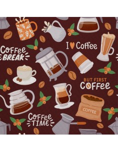 OUTDOOR DEKOSTOFFE OXFORD - Motiv Kaffee 2