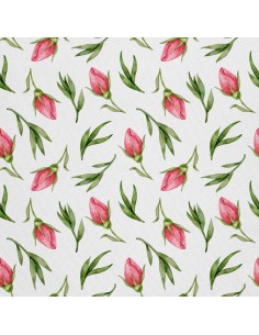 OUTDOOR DEKOSTOFFE OXFORD - Motiv Blumenknospen