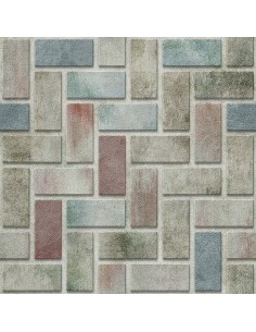 OUTDOOR DEKOSTOFFE OXFORD - Motiv Ziegelwand