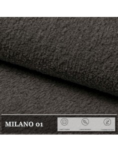 Bouclé Kuschelweich Premium, Milano Taupe Polsterstoff Teddystoff Nähstoffe Möbelstoffe Dekostoffe Handwerken UV-beständig